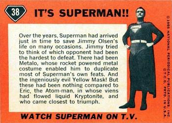 1966 Topps Superman #38 It's Superman! Back