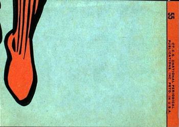 1966 Topps Superman #55 Lois Threatened! Back