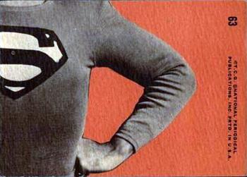 1966 Topps Superman #63 Ruler of Krypton Back