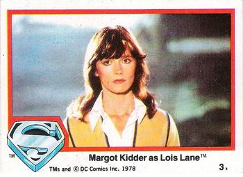 1978 Topps Superman: The Movie #3 Margot Kidder as Lois Lane Front