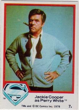 1978 Topps Superman: The Movie #7 Jackie Cooper as Perry White Front