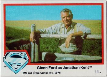 1978 Topps Superman: The Movie #11 Glenn Ford as Jonathan Kent Front