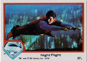 1978 Topps Superman: The Movie #37 Night Flight Front