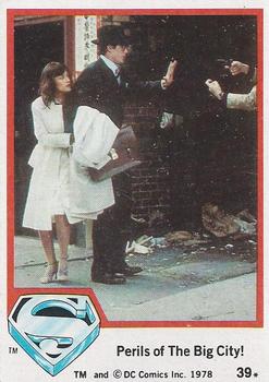 1978 Topps Superman: The Movie #39 Perils of The Big City! Front