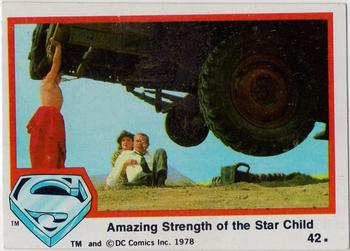 1978 Topps Superman: The Movie #42 Amazing Strength of the Star Child Front