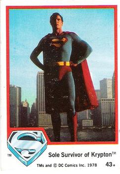 1978 Topps Superman: The Movie #43 Sole Survivor of Krypton Front
