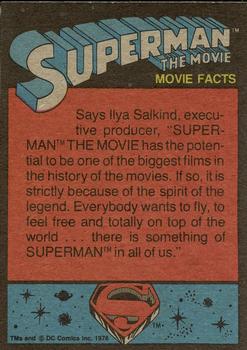 1978 Topps Superman: The Movie #69 Marlon Brando as Jor-El Back