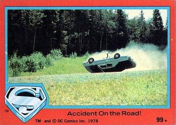 1978 Topps Superman: The Movie #99 Accident On the Road! Front