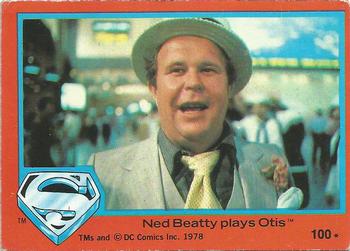 1978 Topps Superman: The Movie #100 Ned Beatty plays Otis Front