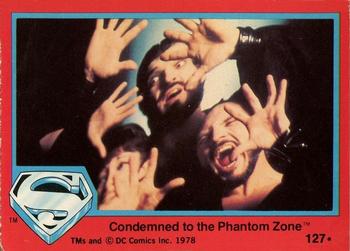 1978 Topps Superman: The Movie #127 Condemned to the Phantom Zone Front