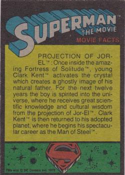 1978 Topps Superman: The Movie #142 Gene Hackman plays Lex Luthor Back