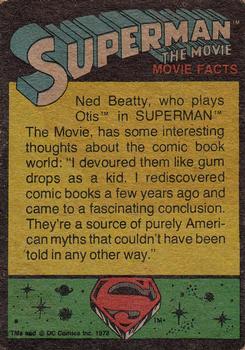 1978 Topps Superman: The Movie #164 The Objective of Lex Luthor Back