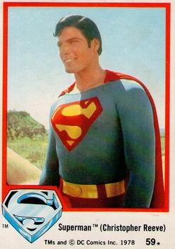 1978 Topps Superman: The Movie #59 Superman (Christopher Reeve) Front