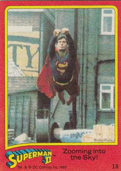 1980 Topps Superman II #13 Zooming into the Sky! Front