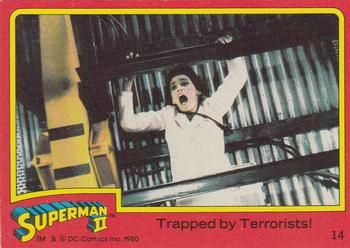 1980 Topps Superman II #14 Trapped by Terrorists! Front