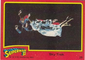 1980 Topps Superman II #29 Sky Trek Front