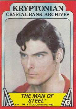 1980 Topps Superman II #2 The Man of Steel Front