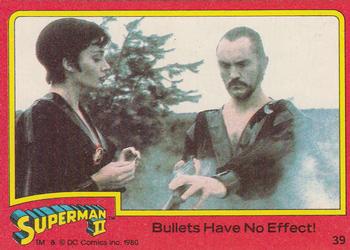1980 Topps Superman II #39 Bullets Have No Effect! Front
