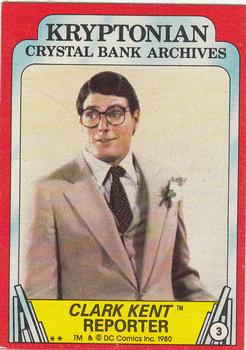 1980 Topps Superman II #3 Clark Kent - Reporter Front