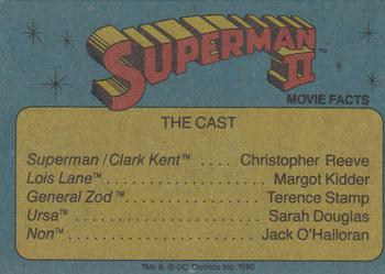 1980 Topps Superman II #6 The Monstrous Non Back