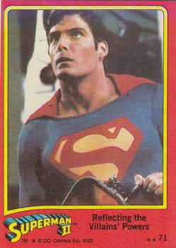 1980 Topps Superman II #71 Reflecting the Villains' Powers Front