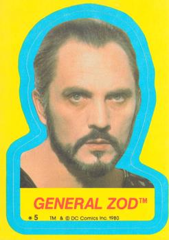 1980 Topps Superman II - Stickers #5 General Zod Front
