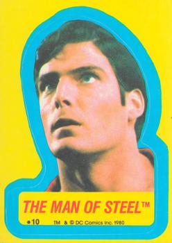 1980 Topps Superman II - Stickers #10 The Man of Steel Front