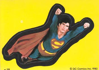 1980 Topps Superman II - Stickers #18 (Flying cutout) Front
