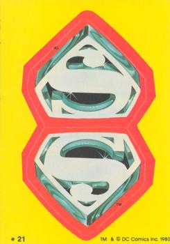 1980 Topps Superman II - Stickers #21 (Emblems) Front