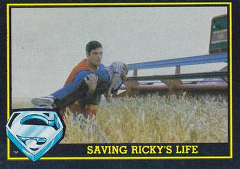 1983 Topps Superman III #37 Saving Ricky's Life Front