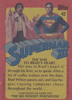 1983 Topps Superman III #42 The Way to Brad's Heart Back