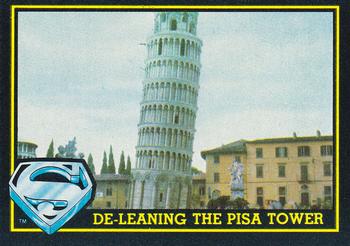 1983 Topps Superman III #52 De-Leaning the Pisa Tower Front