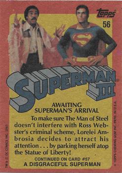 1983 Topps Superman III #56 Awaiting Superman's Arrival Back