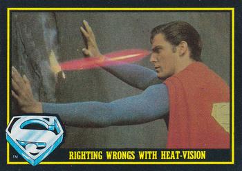 1983 Topps Superman III #69 Righting Wrongs with Heat-Vision Front