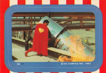 1983 Topps Superman III - Stickers #14 (Image from Card 19) Front