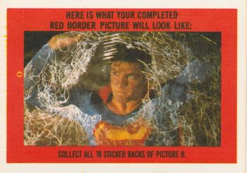 1983 Topps Superman III - Stickers #17 (Image from Card 51) Back