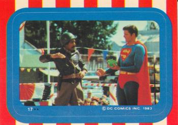 1983 Topps Superman III - Stickers #17 (Image from Card 51) Front
