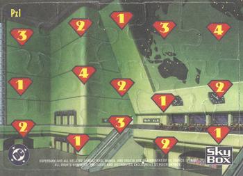 1996 Fleer/SkyBox Superman Action Packs - Puzzle #Pz1 Ready to Defend Back