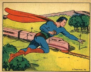 1941 Gum Inc. Superman (R145) #7 The Averted Train Wreck Front