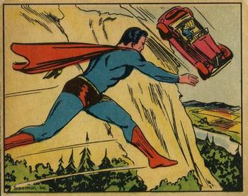 1941 Gum Inc. Superman (R145) #23 Hurtling to Destruction Front