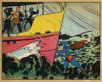 1941 Gum Inc. Superman (R145) #27 Rescue from a Rocky Reef Front