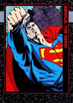 1992 SkyBox Doomsday : The Death of Superman #1 Behold, the Hero! Front