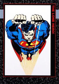 1992 SkyBox Doomsday: The Death of Superman #24 The Lone Hero! Front