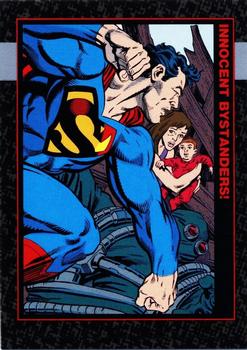 1992 SkyBox Doomsday: The Death of Superman #28 Innocent Bystanders Front