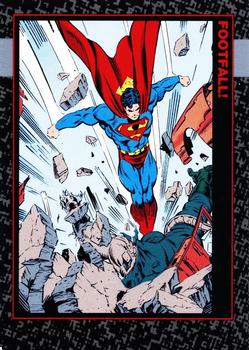 1992 SkyBox Doomsday: The Death of Superman #34 Footfall! Front