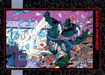 1992 SkyBox Doomsday: The Death of Superman #40 Sucker-Punched! Front