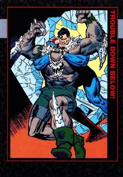 1992 SkyBox Doomsday: The Death of Superman #55 Trouble Down Below! Front