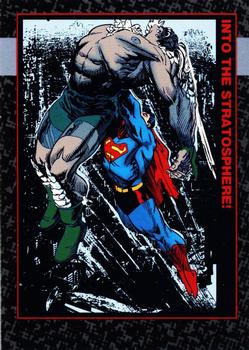 1992 SkyBox Doomsday: The Death of Superman #59 Into the Stratosphere! Front