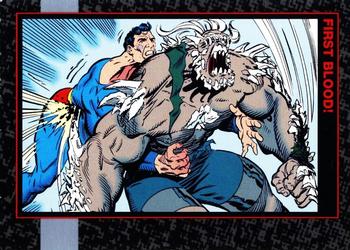 1992 SkyBox Doomsday: The Death of Superman #60 First Blood! Front
