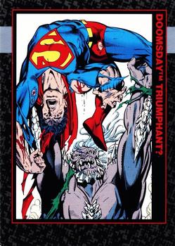1992 SkyBox Doomsday: The Death of Superman #73 Doomsday Triumphant? Front